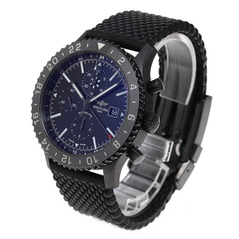 breitling chronoliner blacksteel replica